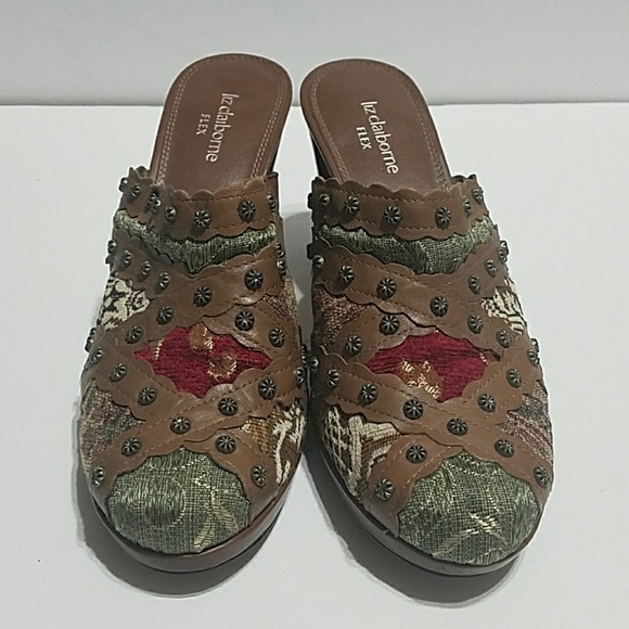 Liz Claiborne Philomena Heeled Mules - Picture 2 of 7